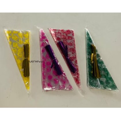 PLASTIK CONTONG KACANG/METE SEGITIGA+TALI
