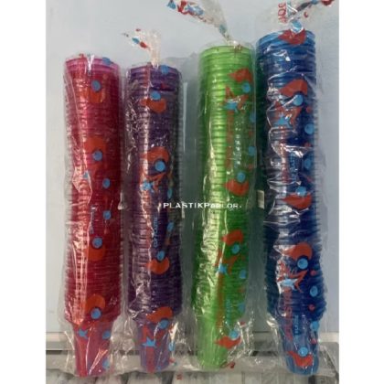 CUP/GELAS PLASTIK WARNA IDOLASTAR 150 ML