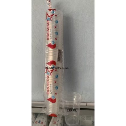 CUP/GELAS PLASTIK IDOLA STAR 220 ML