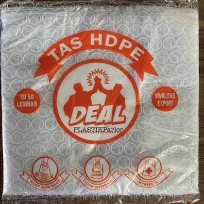 Kantong Plastik HDPE Transparan Tebal 0.1 Uk. Kecil Merk Deal Orange