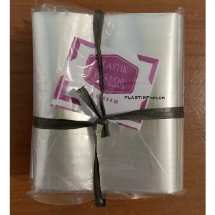 PLASTIK PP UKURAN 8X20 TEBAL 0,2 (1 IKAT)