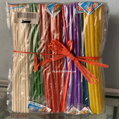 Sedotan Warna Merk Bobo ( 1 Ikat)
