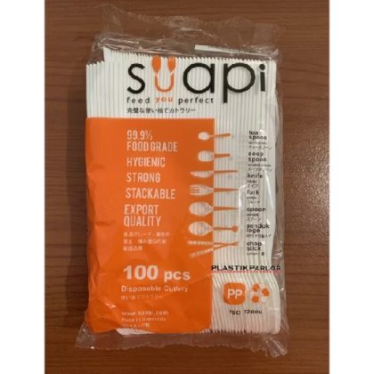 SENDOK / GARPU PLASTIK MERK SUAPI