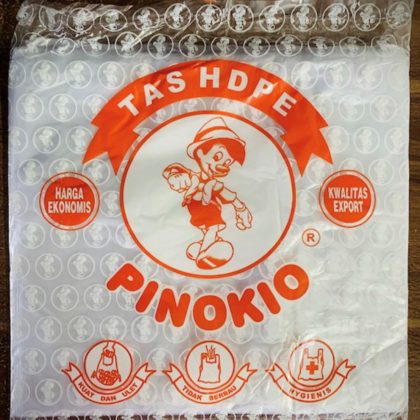 Kantong Plastik HDPE Transparan Uk. Tanggung Tebal 0.1 Merk Pinokio