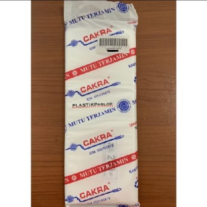 PLASTIK PE/PLASTIK ES BATU UK. 10 X 25 CAKRA (PACK)