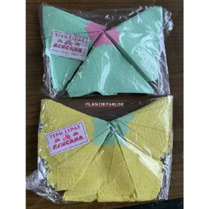 TISSUE MAKAN/SNACK LIPAT SEGITIGA (PACK KECIL)