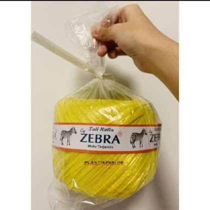 TALI RAFIA SUPER MERK ZEBRA WARNA KUNING 1 KG