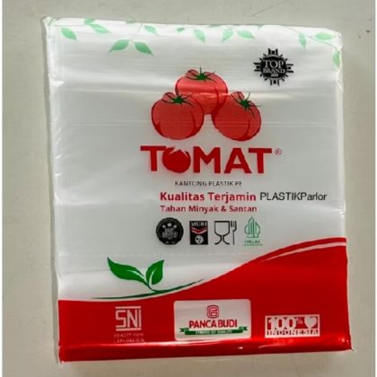 PLASTIK PE/PLASTIK ES BATU UK. 13 X 30 TOMAT (PACK)